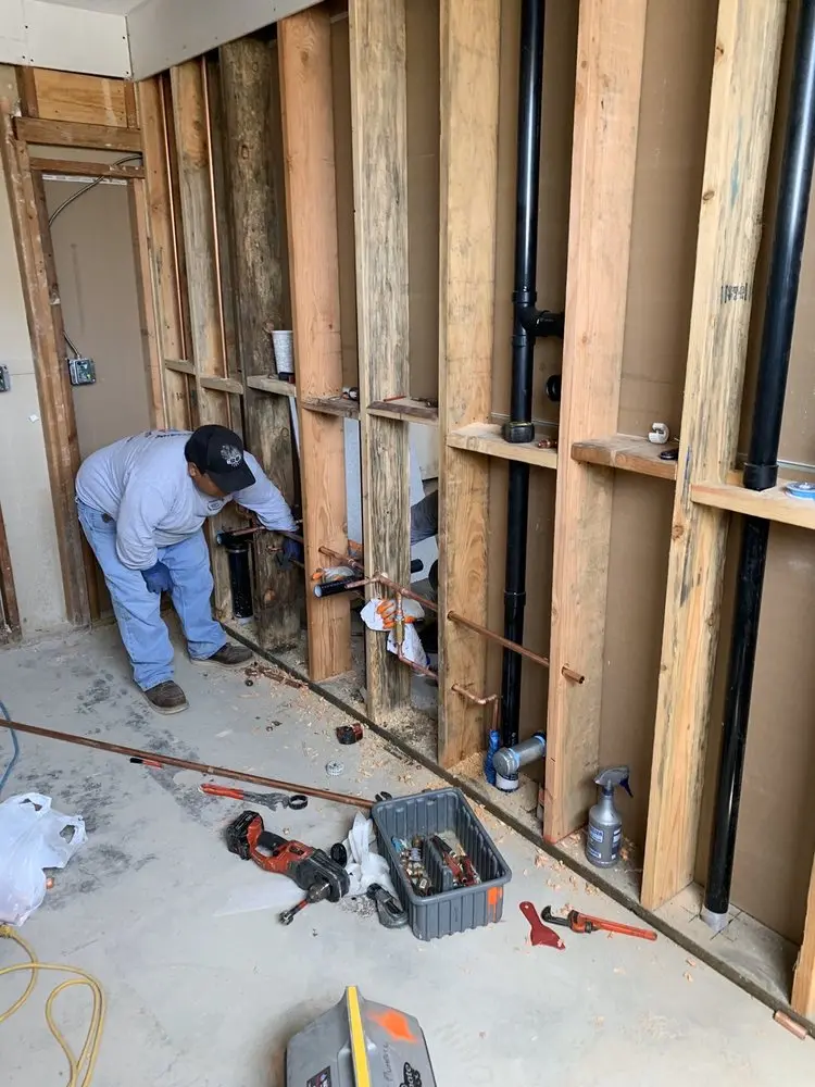 Commercial rough-in plumbing for Gas Line Repair in Schneider Crossroads